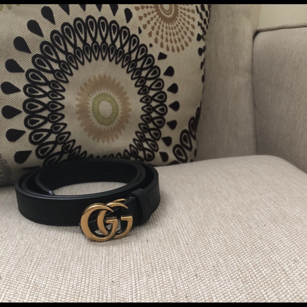 Gold Buckle Gucci (GG) Belt